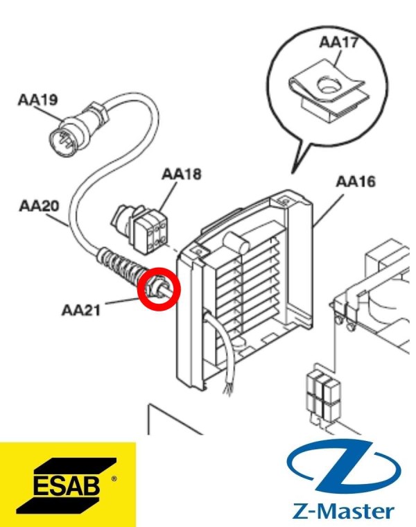 Ферритовое кольцо 0194034001 Esab (Эсаб)