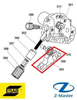 Рычаг давления 0349311802 Esab (Эсаб)