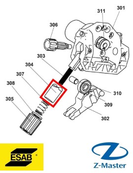 Напорная втулка 0349311805 Esab (Эсаб)