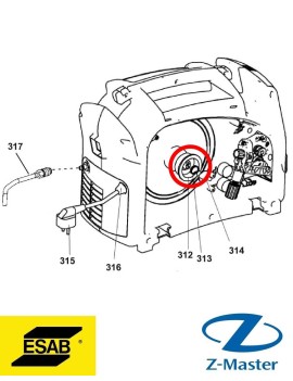 Зажим бобины 0349312047 Esab (Эсаб)