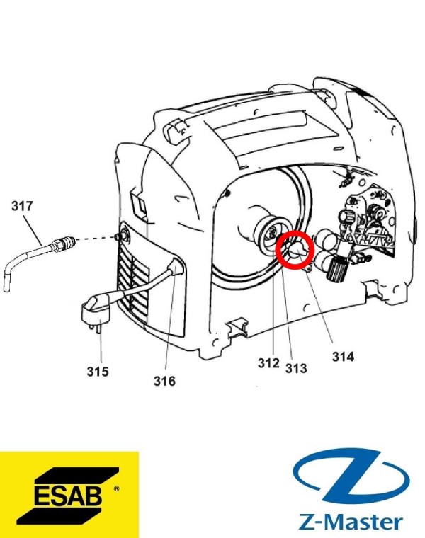 Зажимной замок 0349312048 Esab (Эсаб)