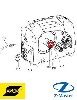 Пружина замка клеммы 0349312049 Esab (Эсаб)