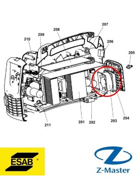 Штуцер 0349312159 Esab
