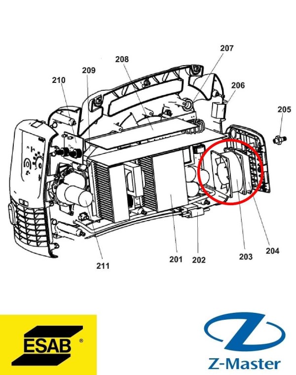 Штуцер 0349312159 Esab