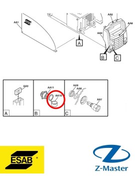 Заглушка 12-POL.DTE 255 0366285001 Esab (Эсаб)