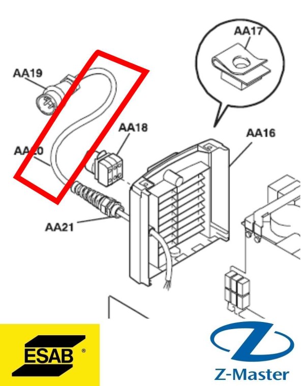 Силовой кабель 0456193882 Esab (Эсаб)