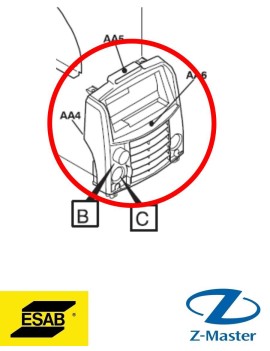 Передняя панель Arc251i A32/A34 0460379885 Esab