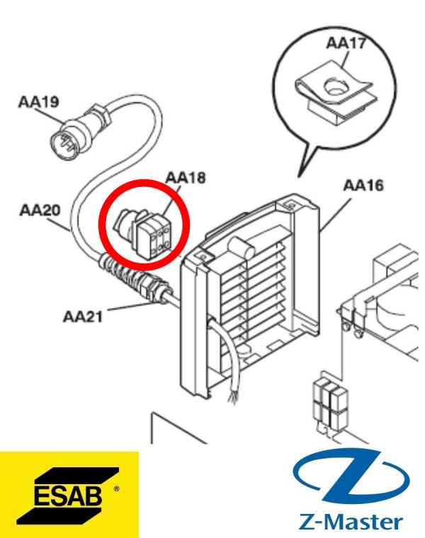 сетевой выключатель 0460424880 Esab (Эсаб)