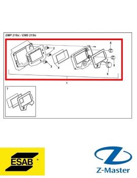 Панель управления в сборе 0464590880 Esab