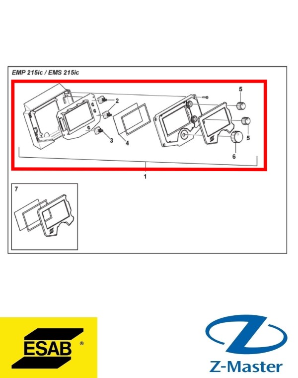 Панель управления в сборе 0464590880 Esab