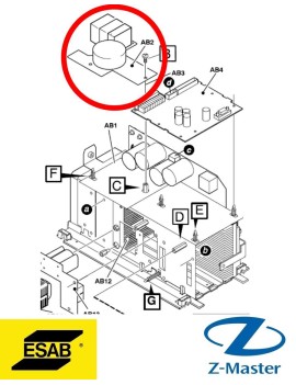 Плата панели управления EMC 0487584880 Esab (Эсаб)