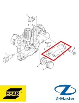 Прижимной рычаг в сборе 0558102331 Esab