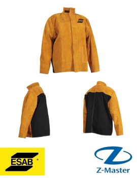 Комбинированная Кожаная Куртка Сварщика ESAB Welding Jacket - Кожа И Proban, размер M 0700010271 Эсаб