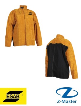 Комбинированная кожаная куртка сварщика ESAB Welding Jacket - кожа и Proban, размер L 0700010272 Esab