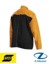 Комбинированная Кожаная Куртка Сварщика ESAB Welding Jacket - Кожа И Proban, размер M 0700010271 Эсаб