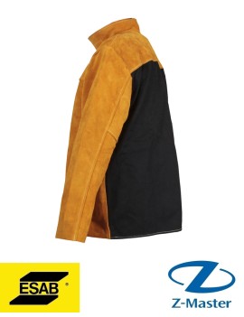 Комбинированная кожаная куртка сварщика ESAB Welding Jacket - кожа и Proban, размер L 0700010272 Esab