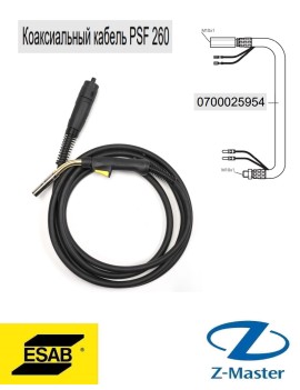 Кабель в сборе ML для сварочной горелки PSF 260 длиною 3 м, 0700025954, Эсаб