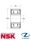 Шариковый подшипник 607-2rs Din 625 0006200104 Esab