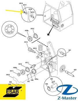 Входное сопло 0.8-1.6 мм Fe, SS, A 0156602001 Esab