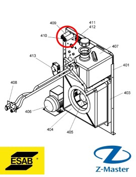 Конденсатор 400V (LAN) 0191085203 Esab (Эсаб)