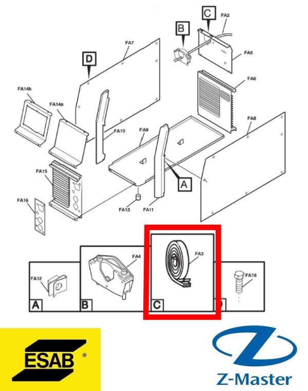 Уплотнительная лента 0192526002 Esab (Эсаб)