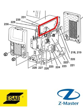 Держатель элемента карты 0192790102 Esab (Эсаб)