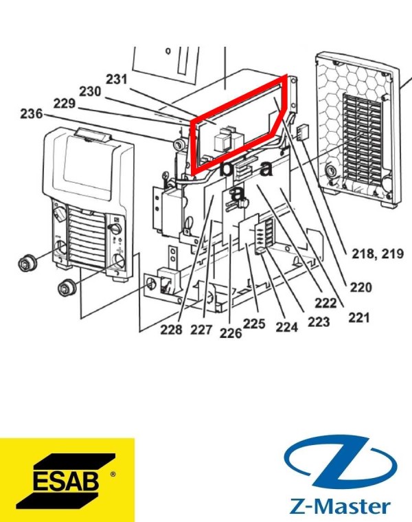 Держатель элемента карты 0192790102 Esab (Эсаб)