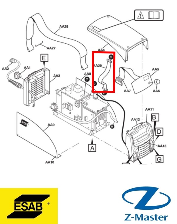 Гибкий кабель 0193700702 Esab (Эсаб)
