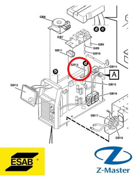 Ленточный кабель с коннекторами 0193700705 Esab (Эсаб)