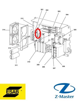 термодатчик 0194384002 Esab (Эсаб)