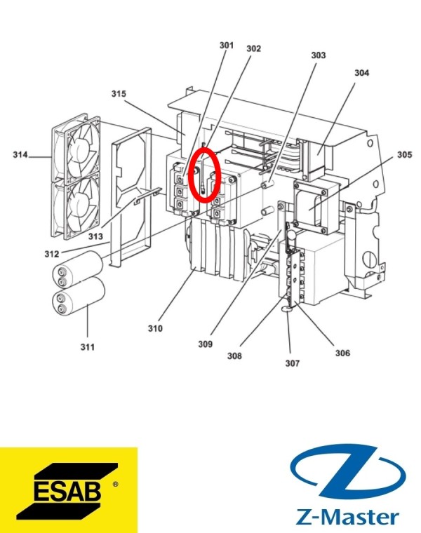 термодатчик 0194384002 Esab (Эсаб)