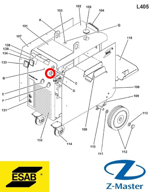 Переключатель 0349302305 Esab (Эсаб)