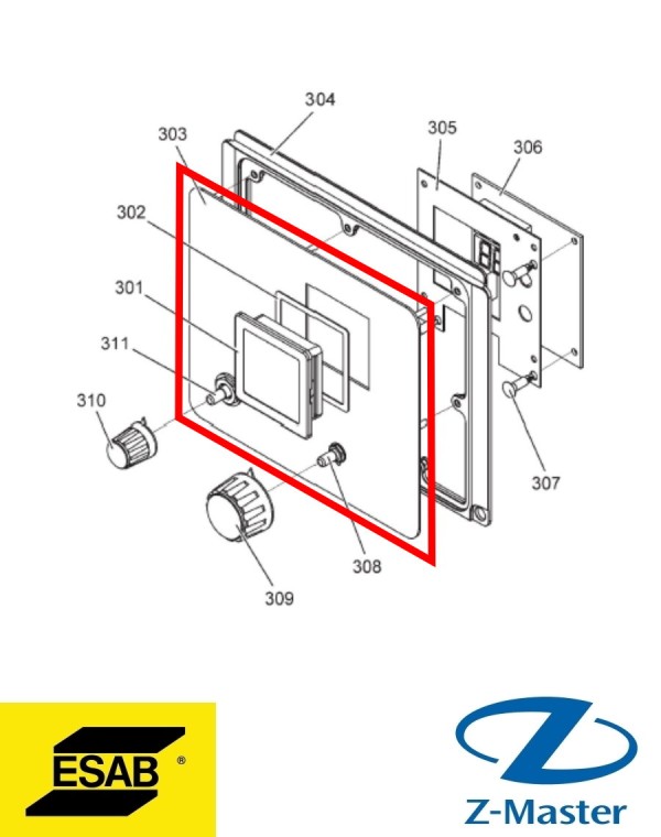Панель EM C240/280 0349302330 Esab