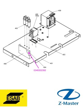 Электронная плата LA10 0349302392 Esab