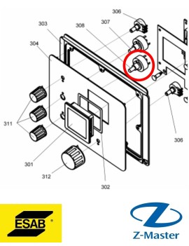Переключатель, SP2 0349302910 Esab (Эсаб)