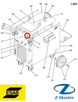 Переключатель ЕМ405/505/С420 0349303552 Esab (Эсаб)