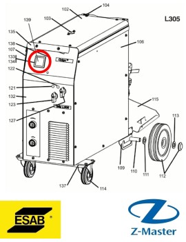 Электронная плата 0349313036 Esab (Эсаб)