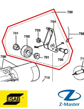 Прижимное устройство OrigoMag 0367529001 Esab