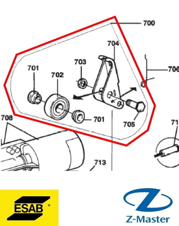 Прижимное устройство OrigoMag 0367529001 Esab