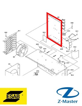 Печатная плата Mig 500i 0440003880 Esab (Эсаб)