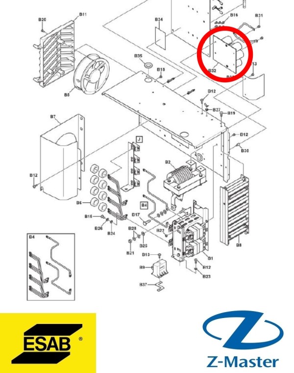 плата конденсатора 0440027880 Esab (Эсаб)