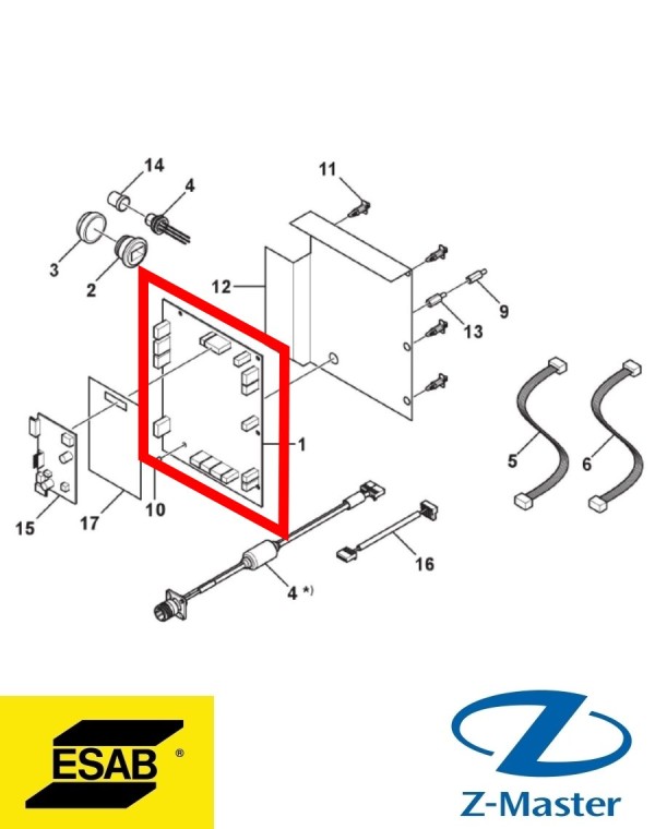 Плата управления 0440146881 Esab