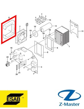 Уплотнение вентилятора 0445049001 Esab