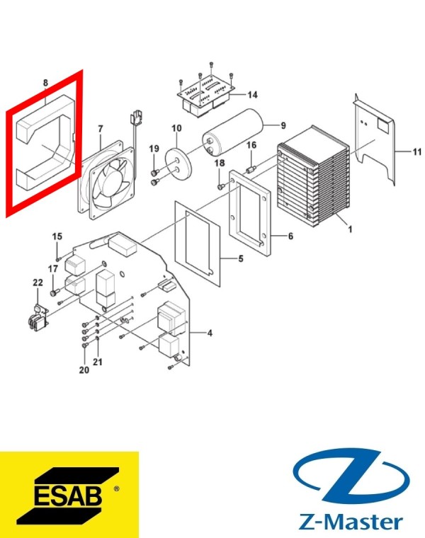 Уплотнение вентилятора 0445049001 Esab