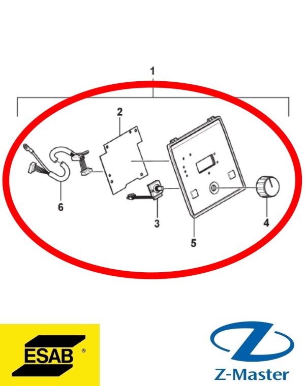 Панель управления мод MMA TIG 0445060882 Esab