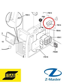 Выключатель 32A 500VAC Origo Mig 0455158001 Esab (Эсаб)