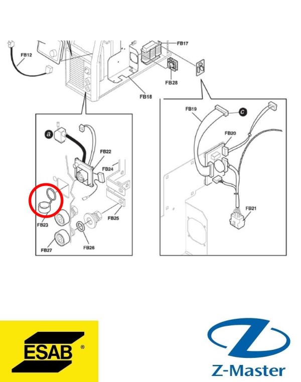 Защитный колпачок Origo Feed 304 0455516001 Esab (Эсаб)