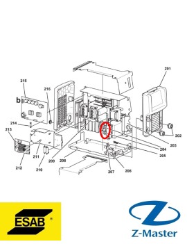 Ферритовое кольцо Caddy Profes 0455569002 Esab (Эсаб)