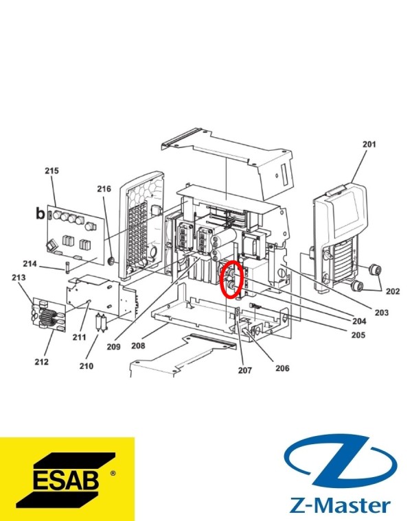 Ферритовое кольцо Caddy Profes 0455569002 Esab (Эсаб)