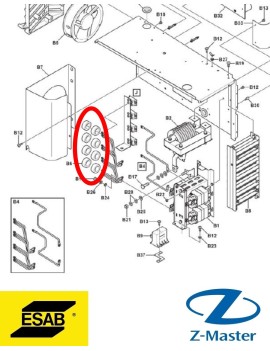 Ферритовое кольцо сердечника 0455569006 Esab